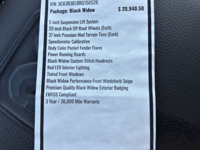 2024 RAM 3500 Laramie Black Widow